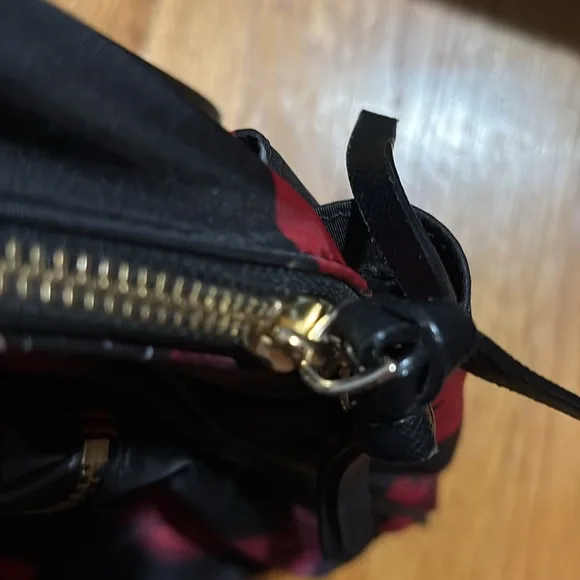 Kate Spade Black Red Floral Poppy Large Backpack Bag-pre-owned. - Picture 14 of 16